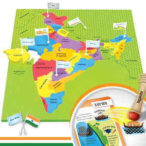 Imagimake India With Flags and Flash Card Mapology  Go Science Goods.