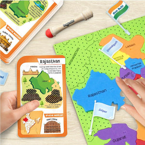 Imagimake India With Flags and Flash Card Mapology  Go Science Goods.