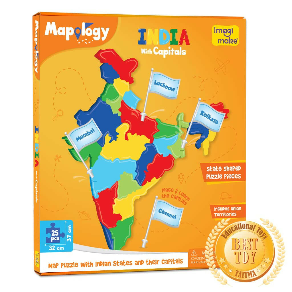Imagimake Mapology India States with Capitals  Go Science Goods.