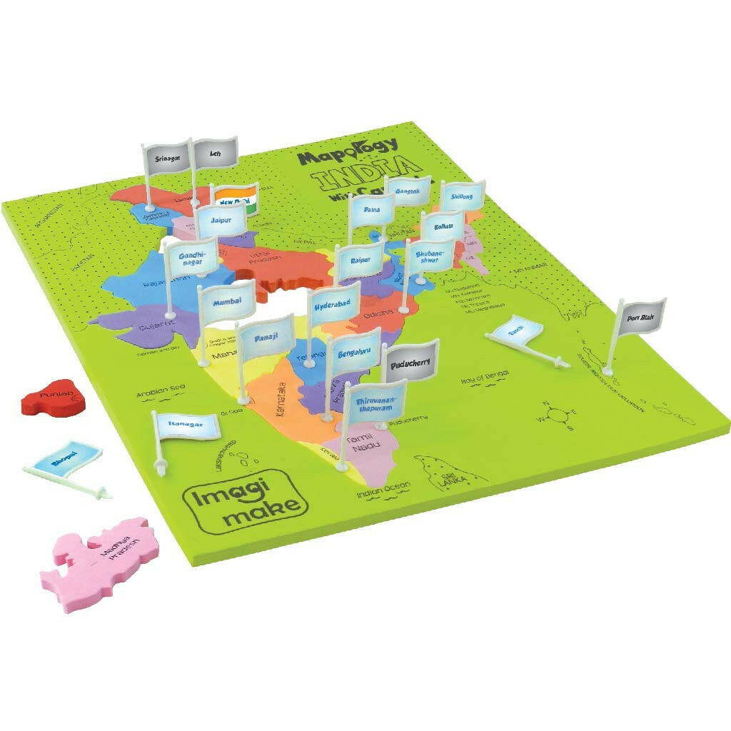 Imagimake Mapology India States with Capitals  Go Science Goods.