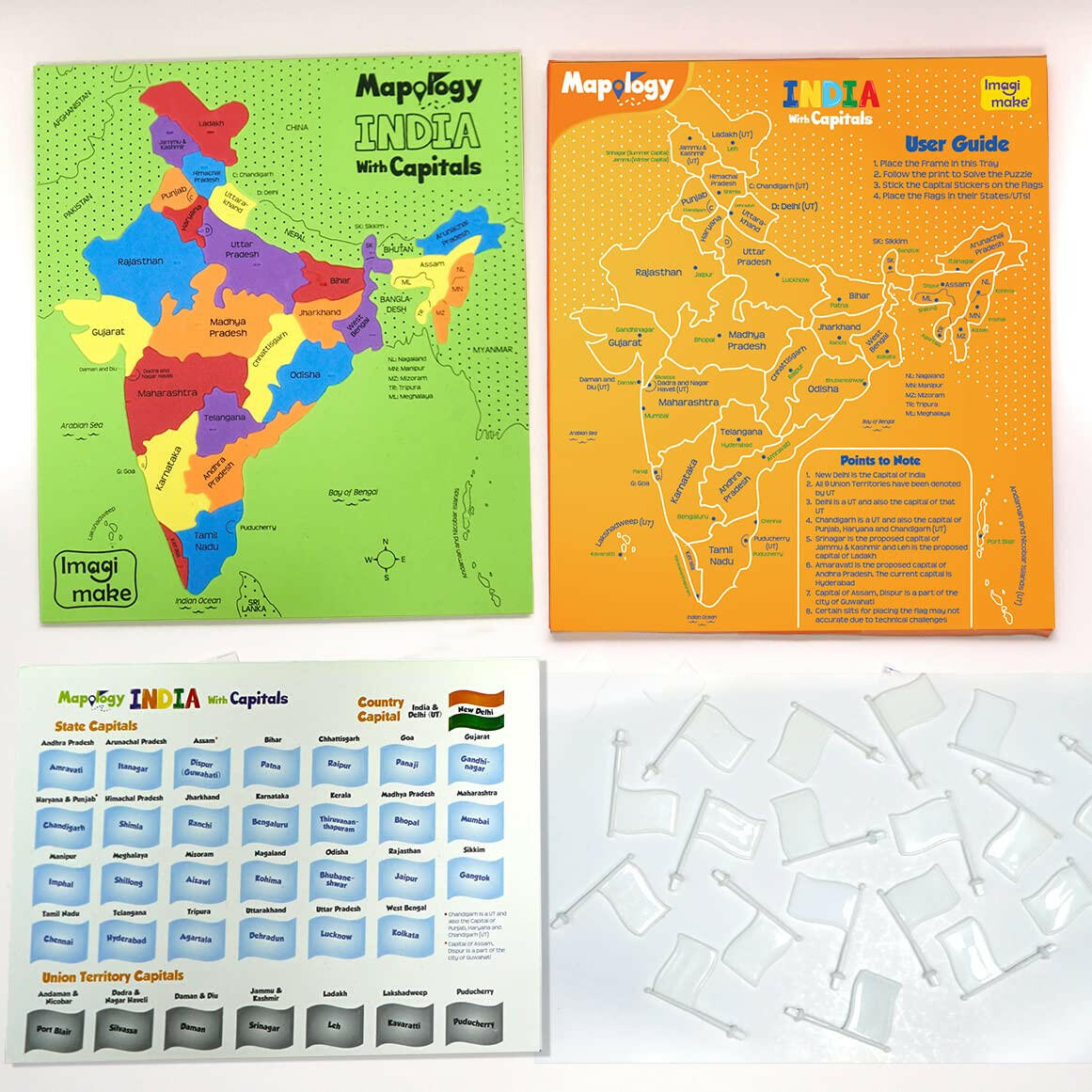 Imagimake Mapology India States with Capitals  Go Science Goods.