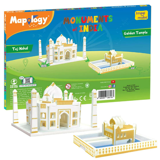 Imagimake Taj Mahal and Golden Temple - Monuments Of India  Go Science Goods.