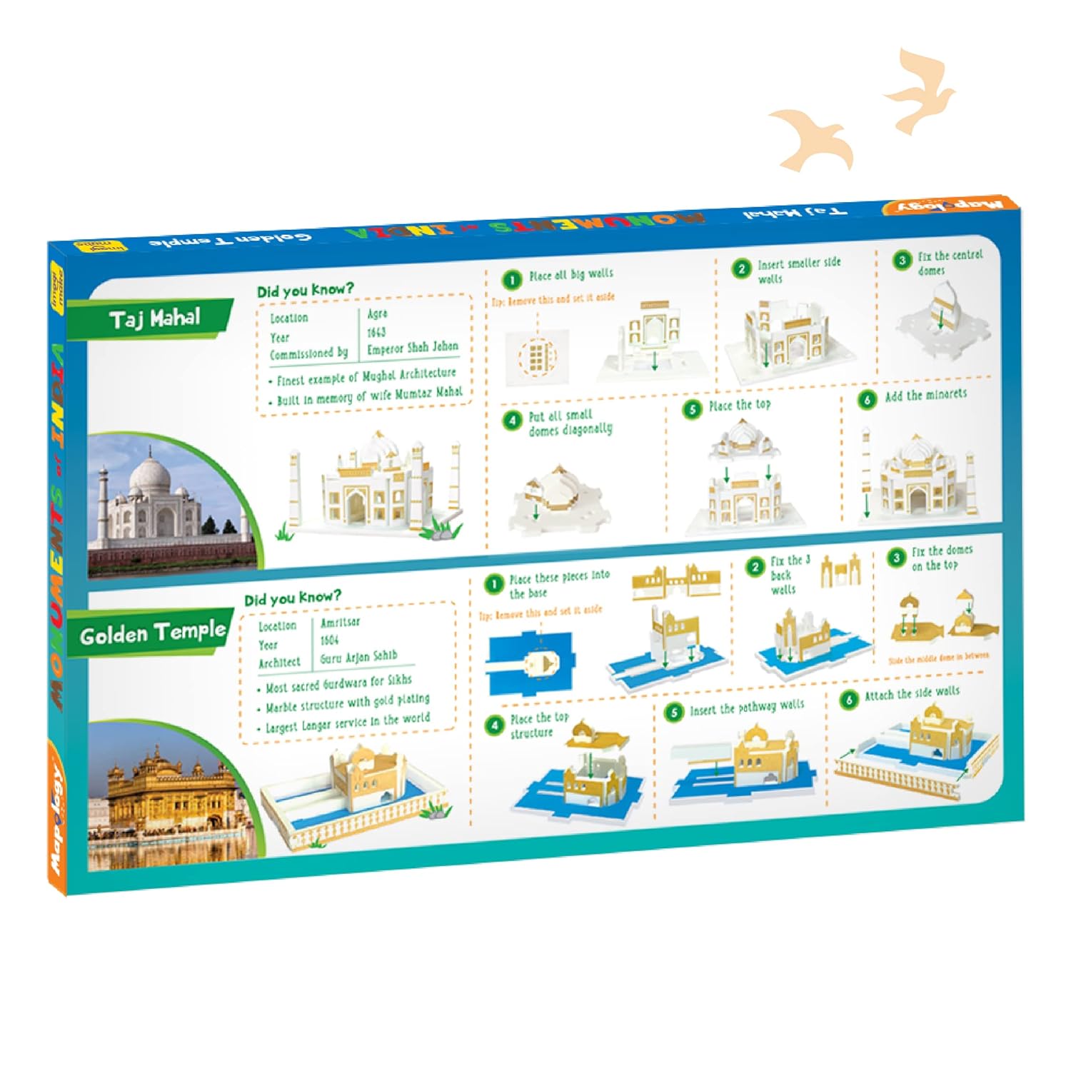 Imagimake Mapology Monuments Of India Taj Mahal And Golden Temple Go Science Image 4