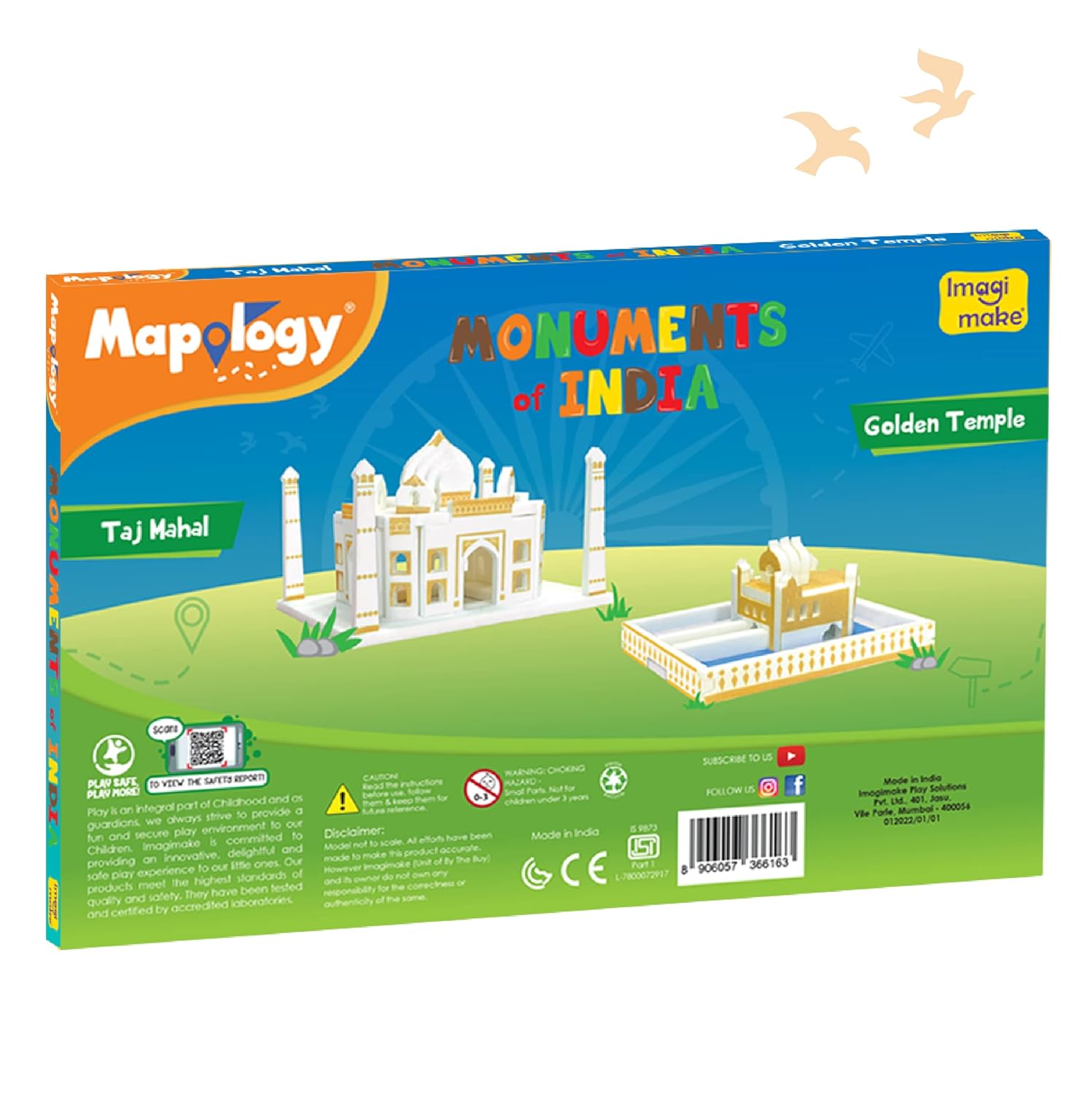 Imagimake Mapology Monuments Of India Taj Mahal And Golden Temple Go Science Image 5