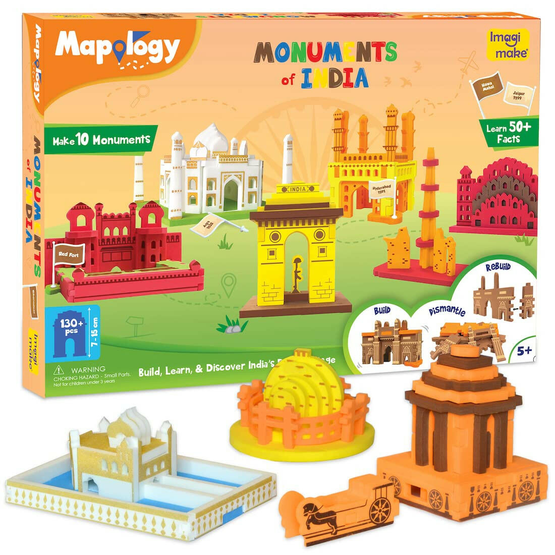 Imagimake Monuments of India Mapology  Go Science DIY | ACTIVITY KIT | MONUMENTS MAKING | AGE 5+.