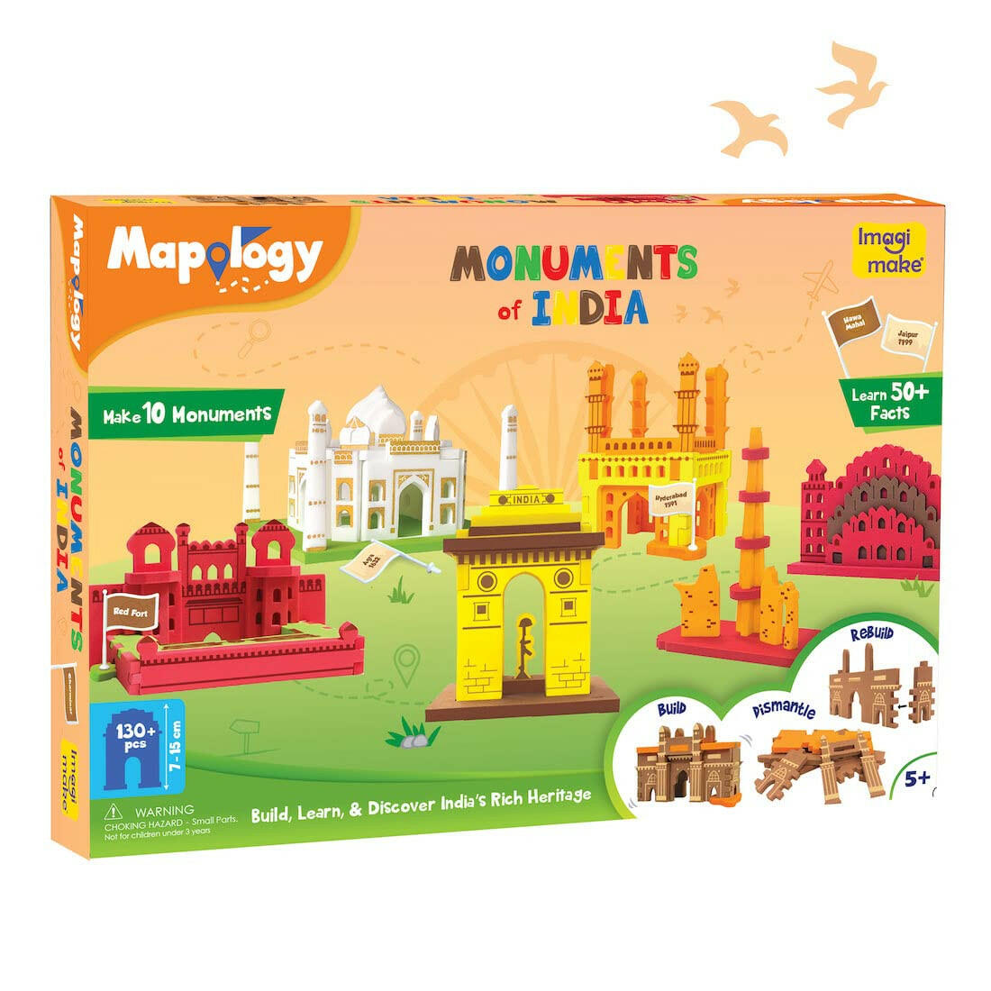 Imagimake Monuments of India Mapology  Go Science DIY | ACTIVITY KIT | MONUMENTS MAKING | AGE 5+.