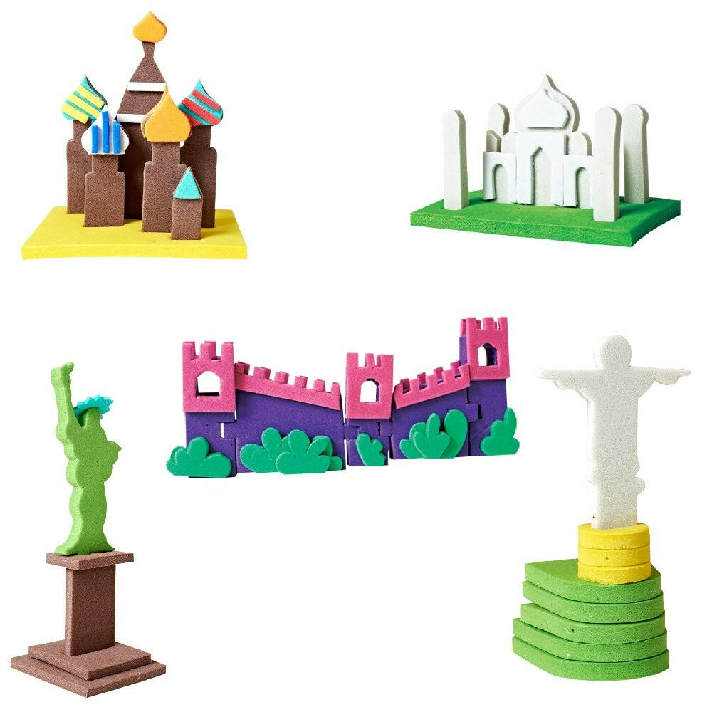 Imagimake Monuments Around The World Mapology  Go Science DIY | 3D Miniature Models | Age 5+ | World Monuments Activity Kit.