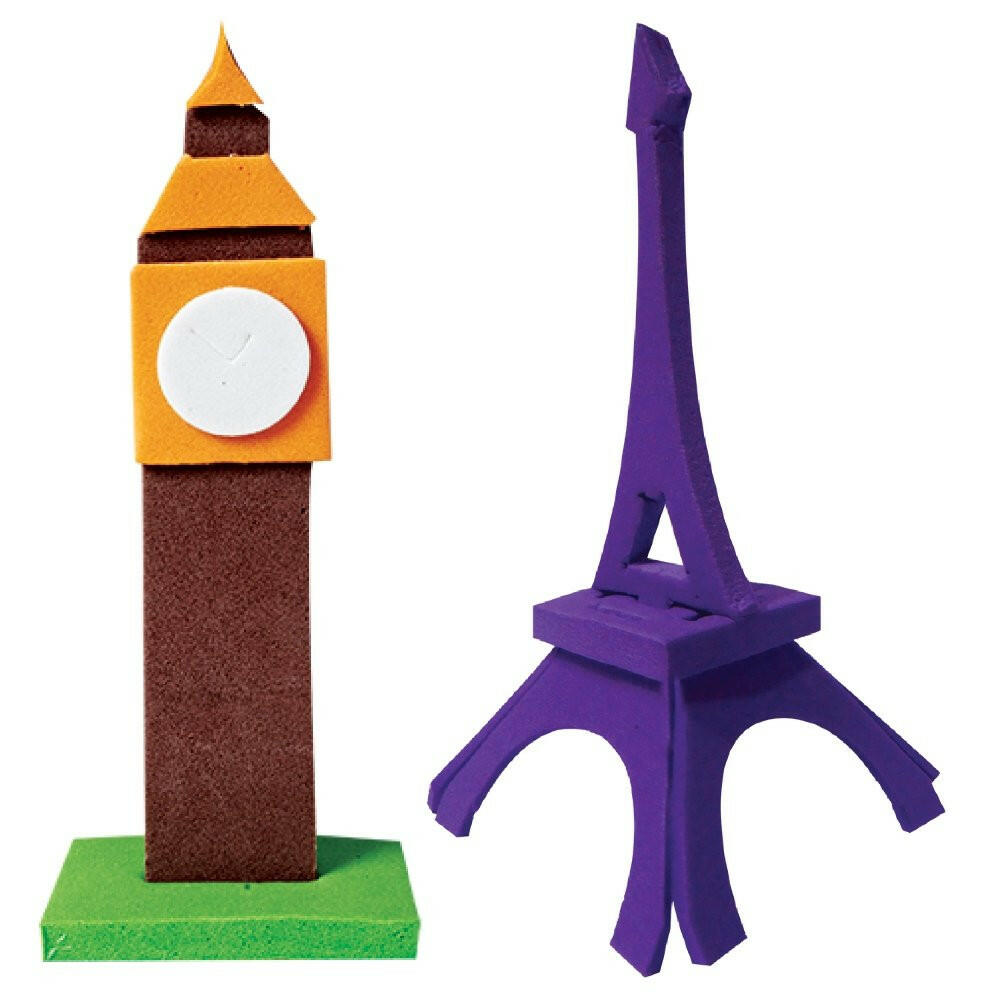 Imagimake Monuments Around The World Mapology  Go Science DIY | 3D Miniature Models | Age 5+ | World Monuments Activity Kit.