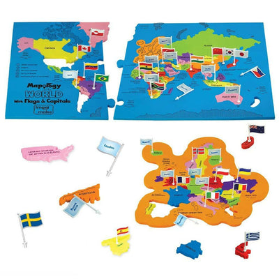 Imagimake World with Flags & Capitals Mapology  Go Science Goods.
