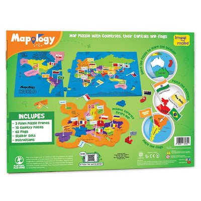 Imagimake World with Flags & Capitals Mapology  Go Science Goods.
