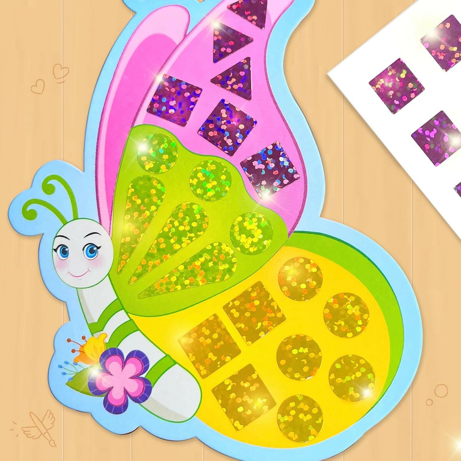Imagimake Mirror Mosaic Butterfly & Peacock  Go Science DIY | Arts & CRAFT | AGE 3+ | Mirror Mosaic Craft.