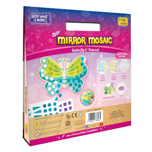 Imagimake Mirror Mosaic Butterfly & Peacock  Go Science DIY | Arts & CRAFT | AGE 3+ | Mirror Mosaic Craft.