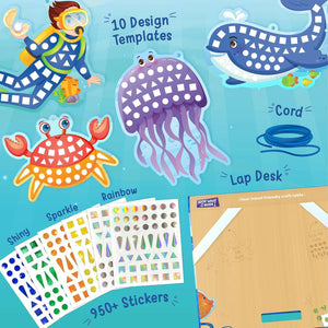 Imagimake Mirror Mosaic Ocean  Go Science DIY | Arts & CRAFT | AGE 3+ | Mirror Mosaic Craft | Ocean Theme.