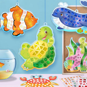 Imagimake Mirror Mosaic Ocean  Go Science DIY | Arts & CRAFT | AGE 3+ | Mirror Mosaic Craft | Ocean Theme.