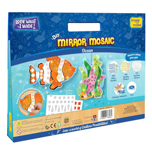 Imagimake Mirror Mosaic Ocean  Go Science DIY | Arts & CRAFT | AGE 3+ | Mirror Mosaic Craft | Ocean Theme.