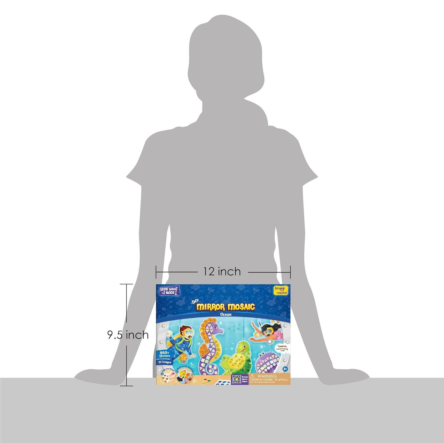 Imagimake Mirror Mosaic Ocean  Go Science DIY | Arts & CRAFT | AGE 3+ | Mirror Mosaic Craft | Ocean Theme.