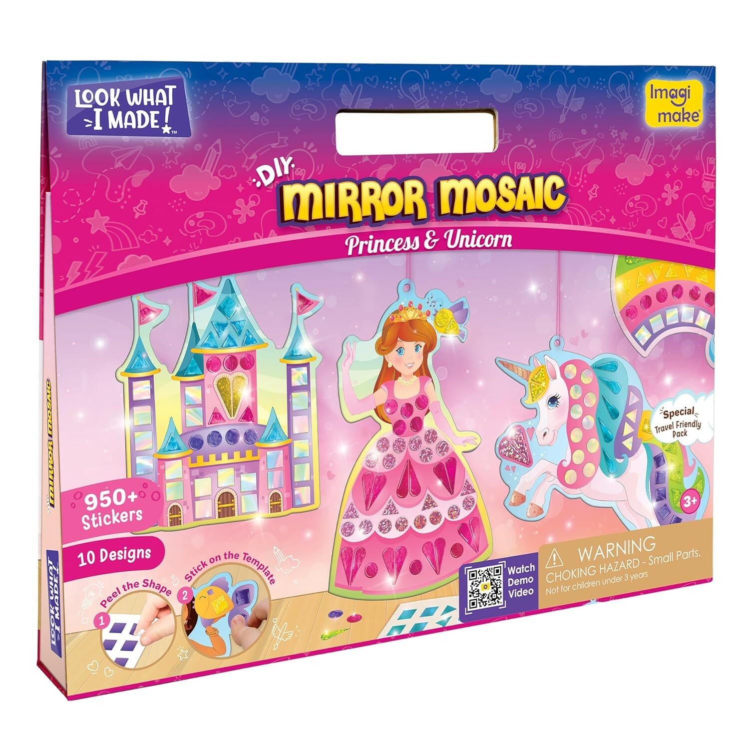 Imagimake Mirror Mosaic Princess & Unicorn  Go Science DIY | Arts & CRAFT | AGE 3+ | Mirror Mosaic Craft | Princess & Unicorn Theme.