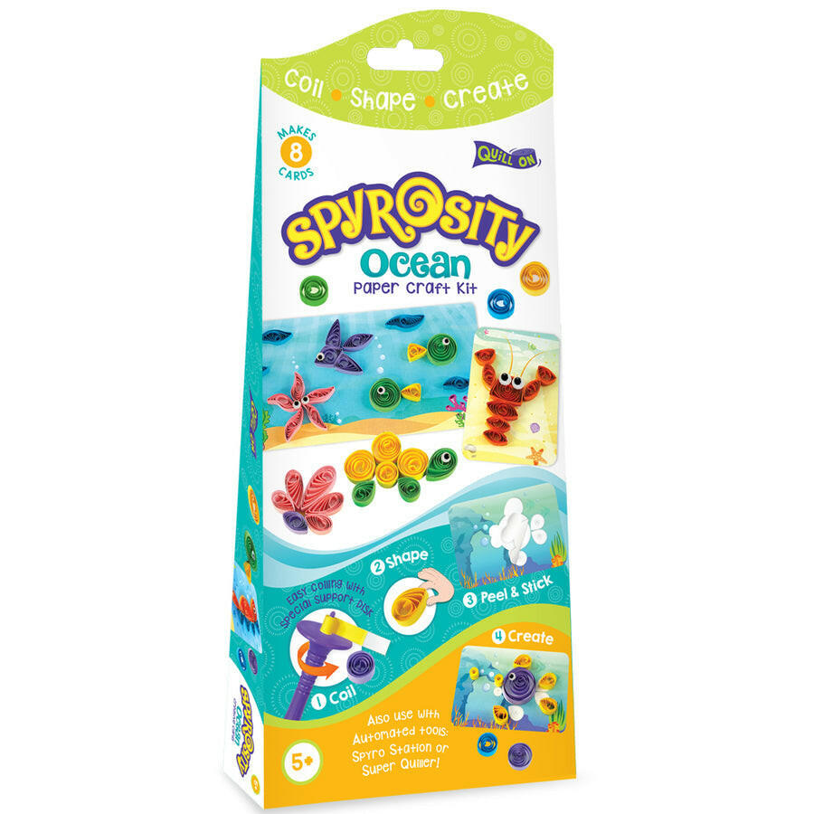 Imagimake Spyrosity Ocean Theme Craft Kit  Go Science DIY | CRAFT KIT | Quilling | AGE 5+ | OCEAN THEME.