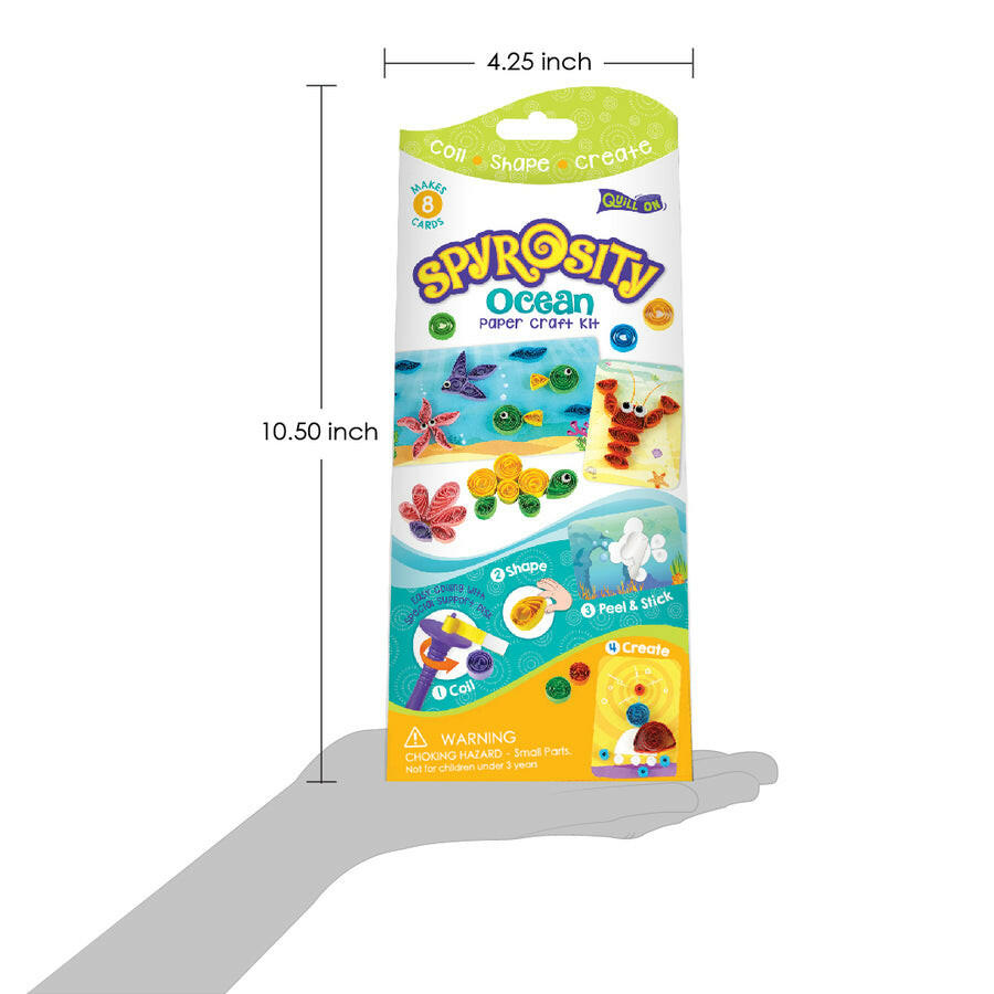 Imagimake Spyrosity Ocean Theme Craft Kit  Go Science DIY | CRAFT KIT | Quilling | AGE 5+ | OCEAN THEME.