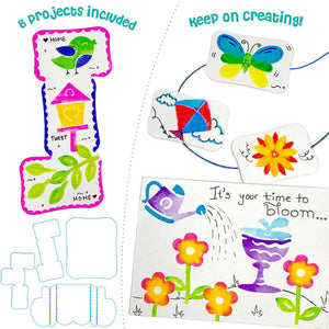 Imagimake Stamp Art Garden Theme  Go Science DIY | STAMP ART ACTIVITY KIT | AGE 3+ | GARDEN THEME.