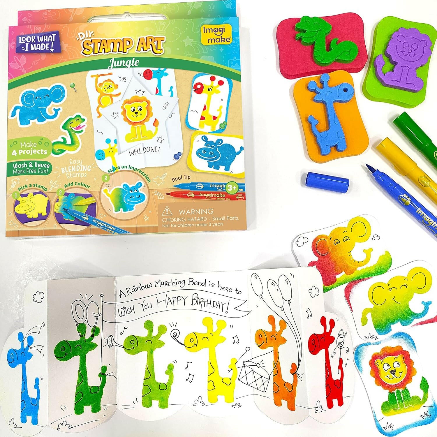 Imagimake Stamp Art Jungle Theme  Go Science Goods.