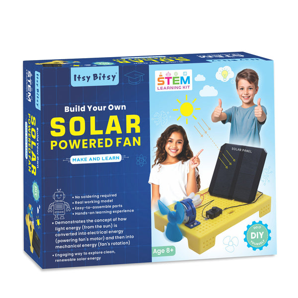 Solar Powered Fan - Build Your Own | DIY STEM Learning Kit - Itsy Bitsy