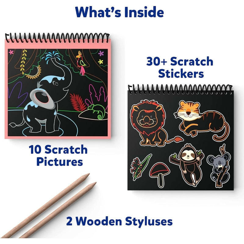 Skillmatics Magical Scratch Art Book: Amazing Animals  Go Science .