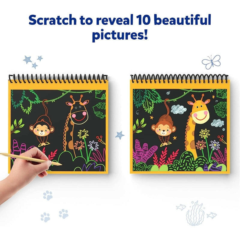 Skillmatics Magical Scratch Art Book: Amazing Animals  Go Science .