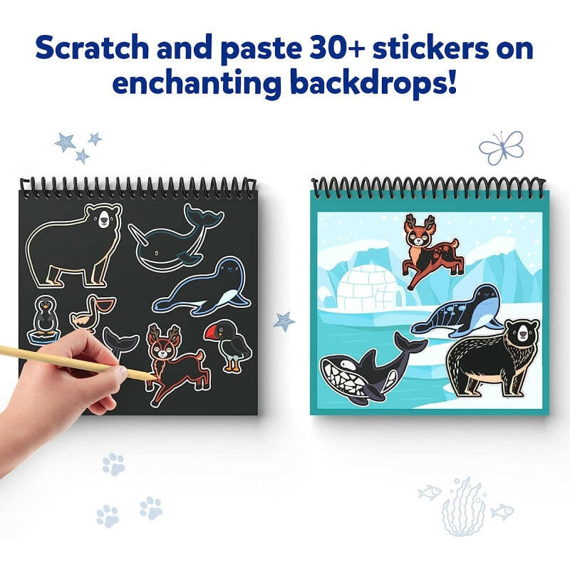 Skillmatics Magical Scratch Art Book: Amazing Animals  Go Science .