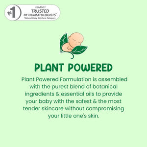 Advertisement for plant-powered baby skincare with a green background and text. MotherSparsh Laundry Detergent 200mlx2 ( Buy 1 Get 1) go littles product image 2