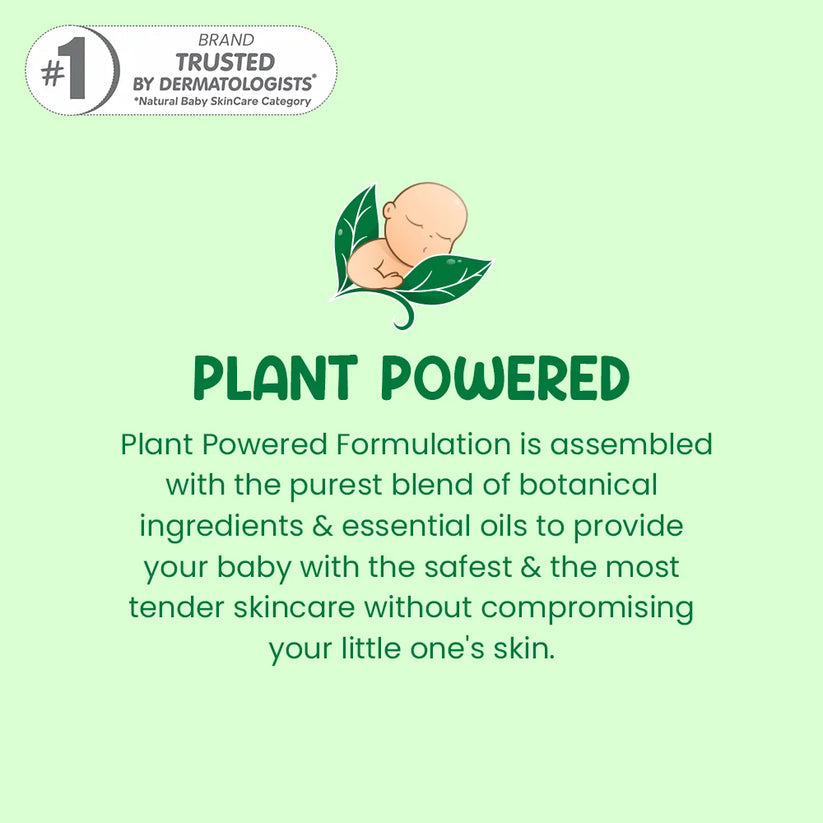 Advertisement for plant-powered baby skincare with a green background and text. MotherSparsh Laundry Detergent 200mlx2 ( Buy 1 Get 1) go littles product image 2