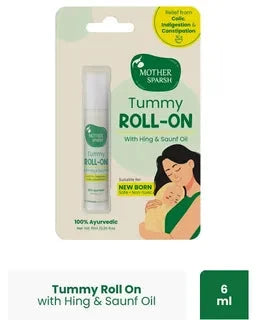 Mother Sparsh Tummy Roll-On Hing & Sounf Oil, 6 ml go littles product main branch