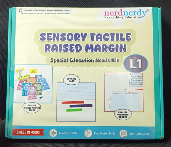 NerdNerdy Sensory Tactile Raised margins Workbook - Level 1