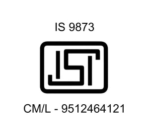 Black and white logo with text 'IS 9873' and 'CM/L - 9512464121' on a white background. Nerdnerdy Speech Development Using Visual Strength of Autistic Learner_available at Go Science_image 8