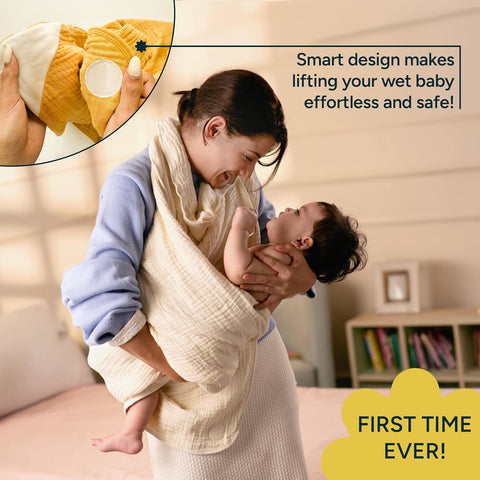  Nintara Baby Muslin Hooded Towel  30 X 30 Little Grazzers  at Go Littles product image 3