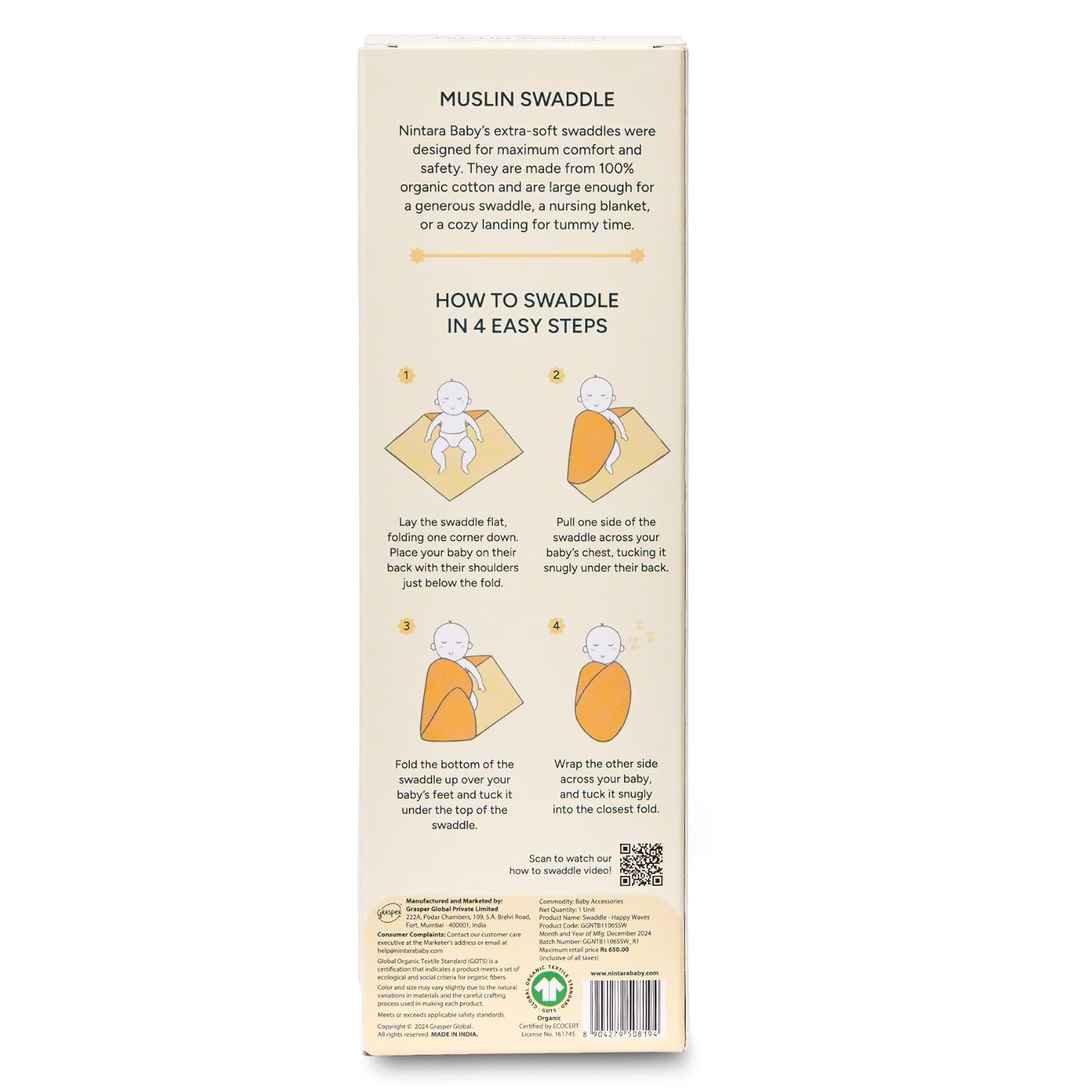 Nintara_Baby_Muslin_Swaddle_39_x39_Happy_Waves_at_go_littles_product_image 11