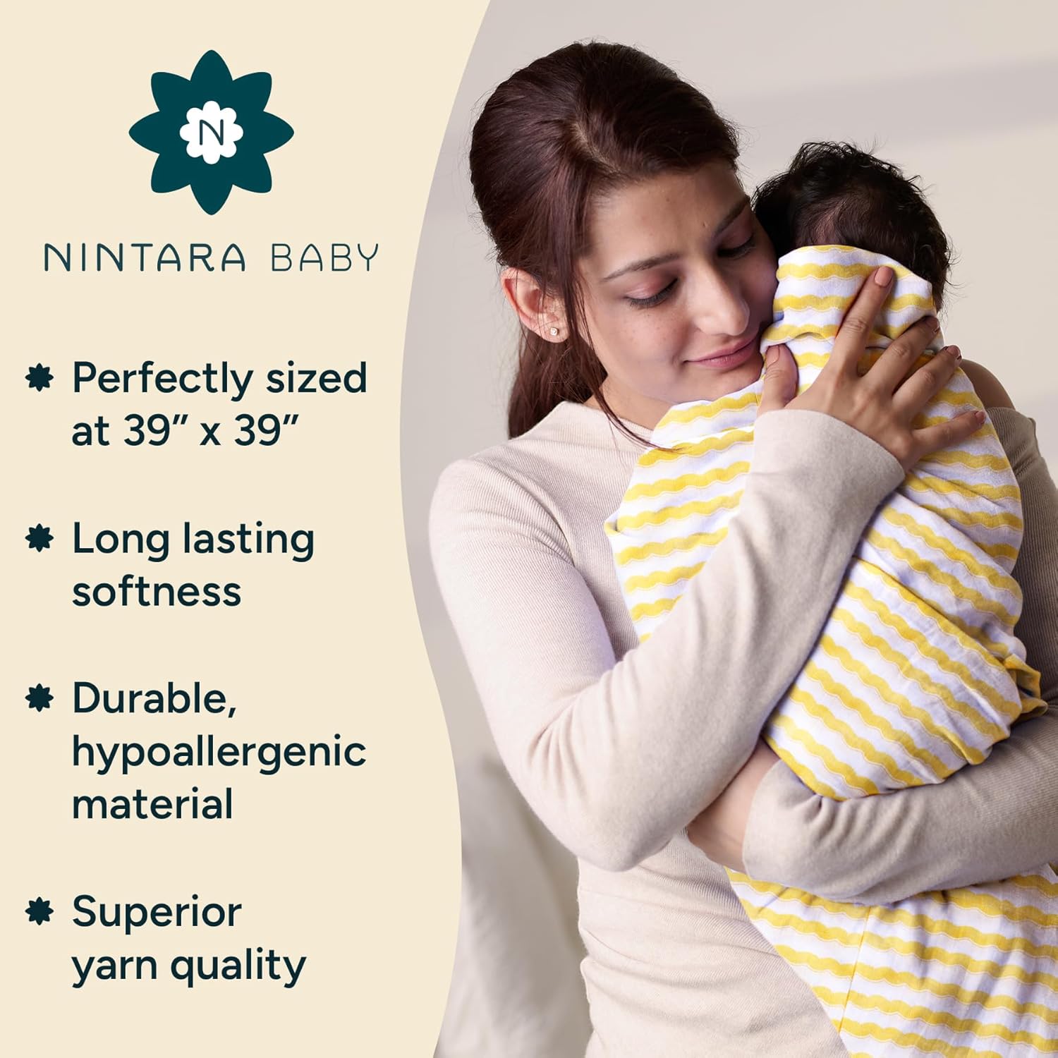 Nintara_Baby_Muslin_Swaddle_39_x39_Happy_Waves_at_go_littles_product_image 6