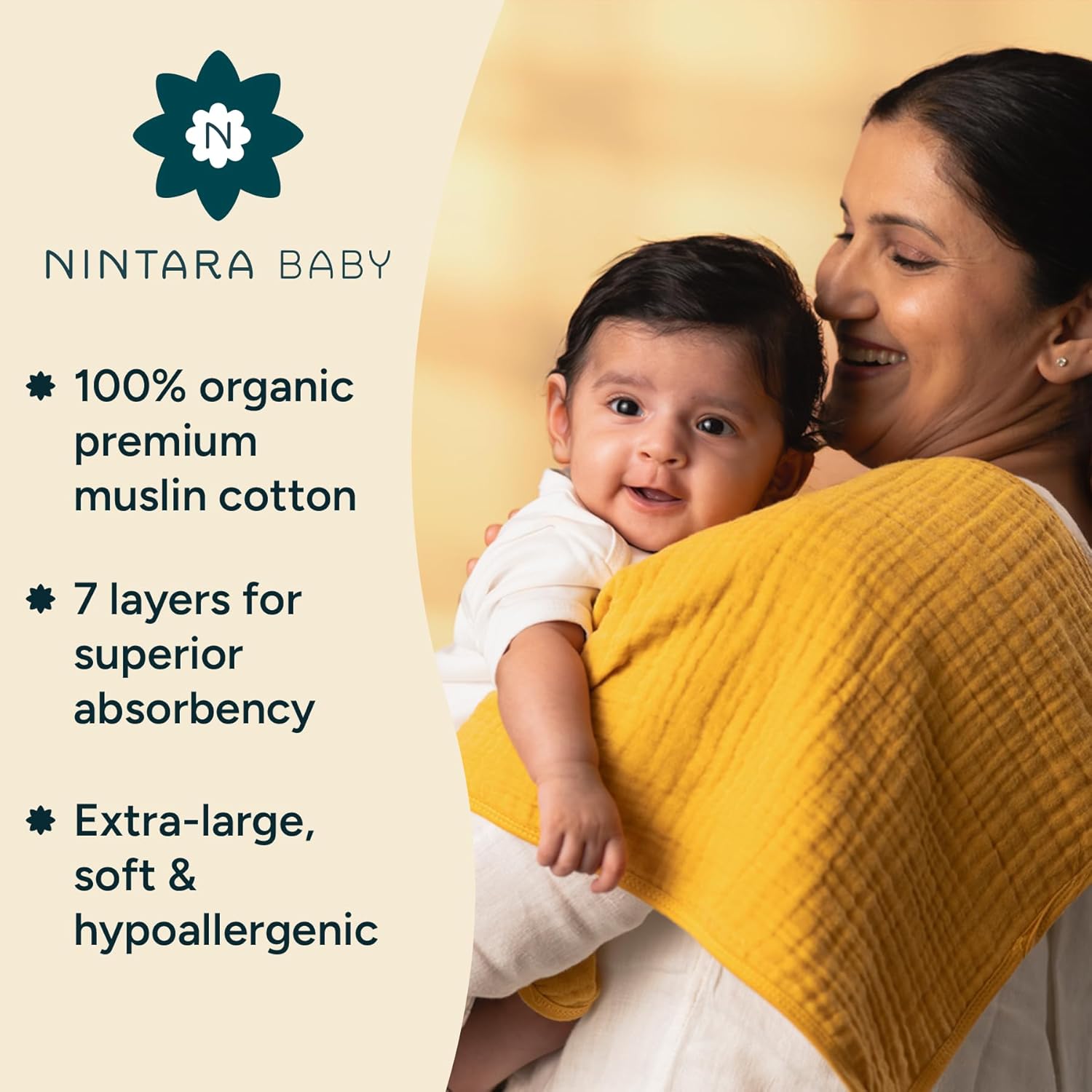 Nintara_Baby_Organic_Cotton_Burp_Cloths_Animal_Friends_22_x_12_at_Go_Littles_product_image 6