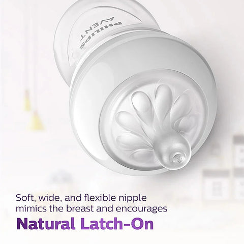 Nipple shield with text on a white background. Philips Avent Teat Natural Response Teat SCY961/02  0m+ go littles product image 3