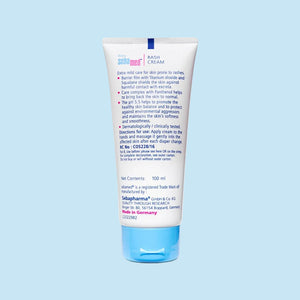 Sebamed baby rash cream Tube with text on a white background