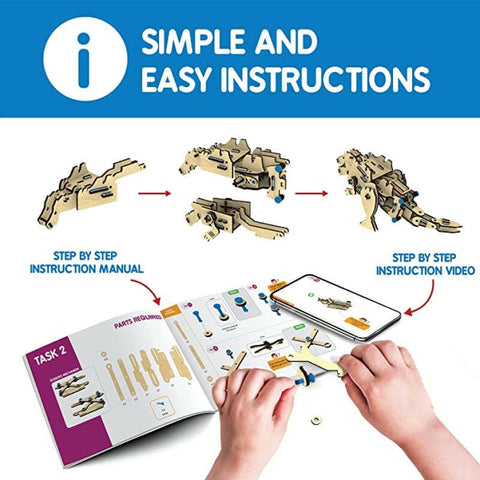 Skillmatics Buildables Dinosaur x Robot  Go Science .