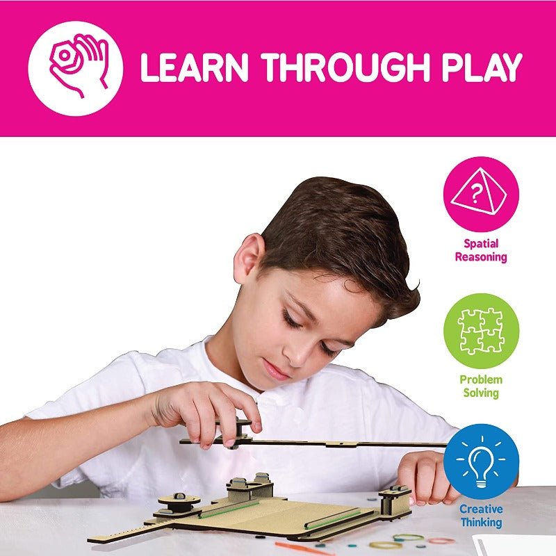 Skillmatics Buildables Sketching Machine | STEM construction toys (ages 8+) Go Science Image 3