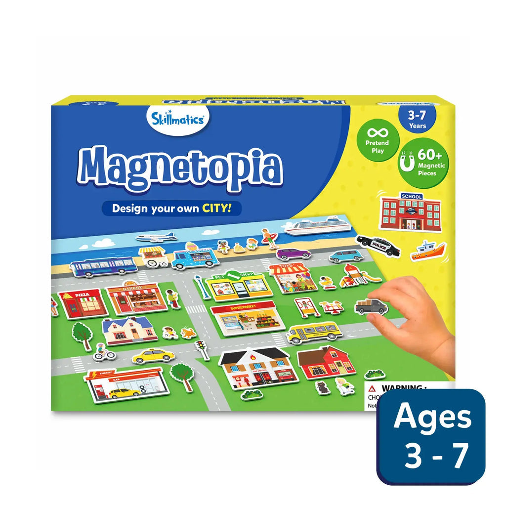 Skillmatics Magnetopia - Design Your City | Interactive Pretend Play Set Go Science Image 1