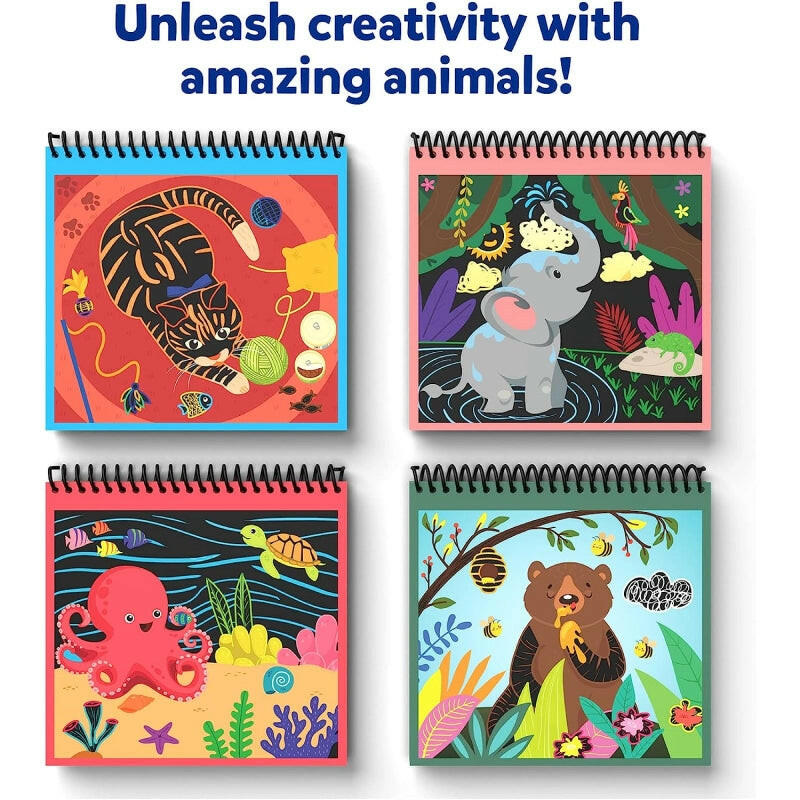 Skillmatics Magical Scratch Art Book: Amazing Animals  Go Science .
