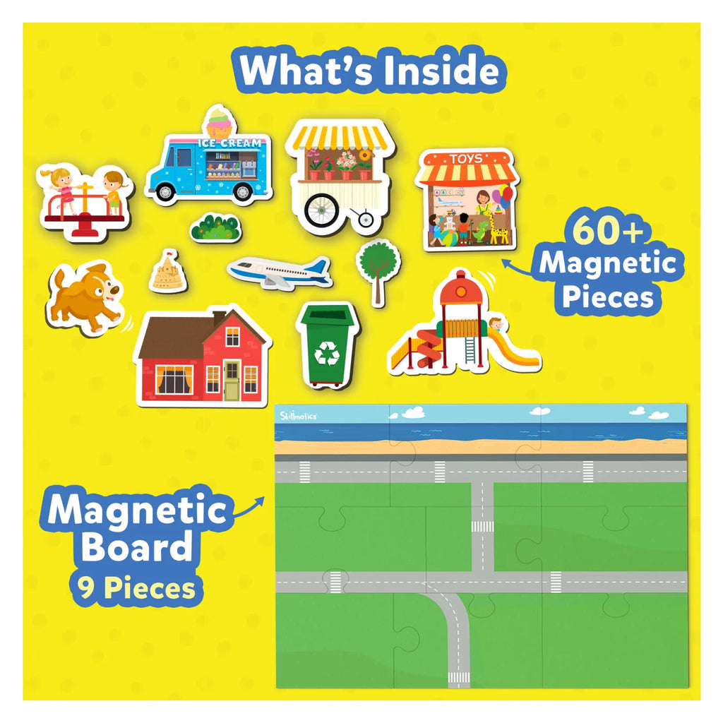 Skillmatics Magnetopia - Design Your City | Interactive Pretend Play Set Go Science Image 2