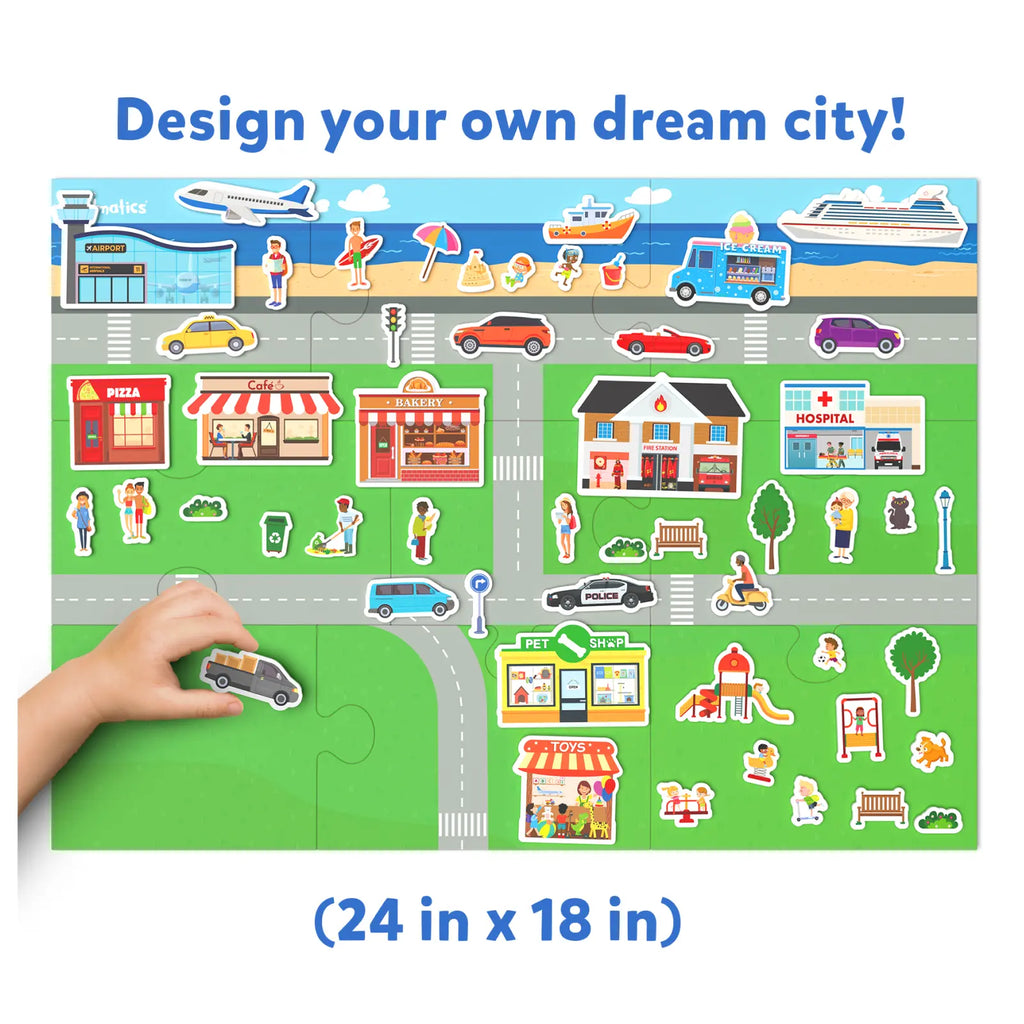 Skillmatics Magnetopia - Design Your City | Interactive Pretend Play Set Go Science Image 4