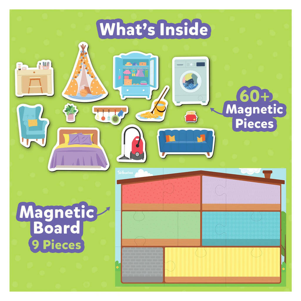 Skillmatics Magnetopia - Design Your Own Home | Interactive Pretend Play Set  Go Science .
