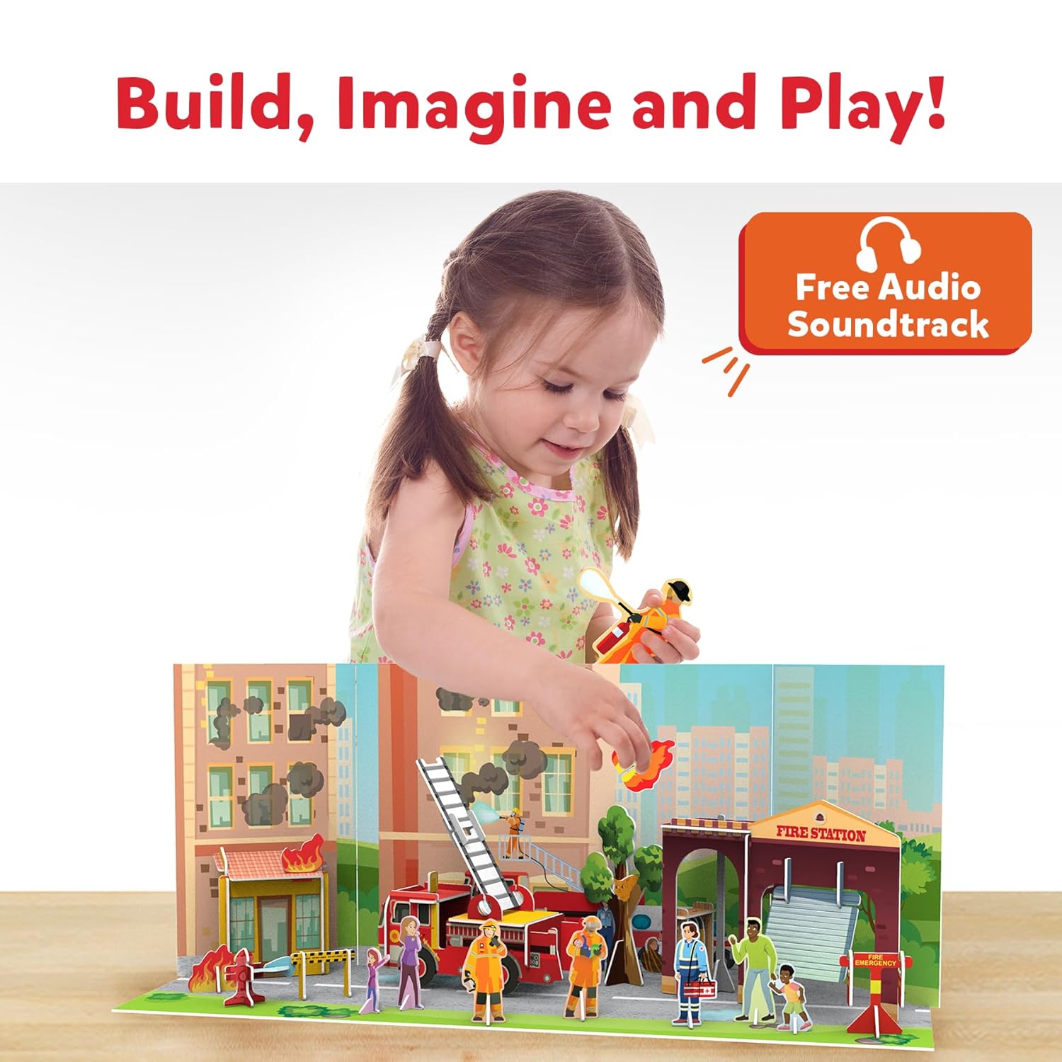 Skillmatics My World-Firefighters To The Rescue, Stem Building Playset & Learning Toy Go Science Image 4