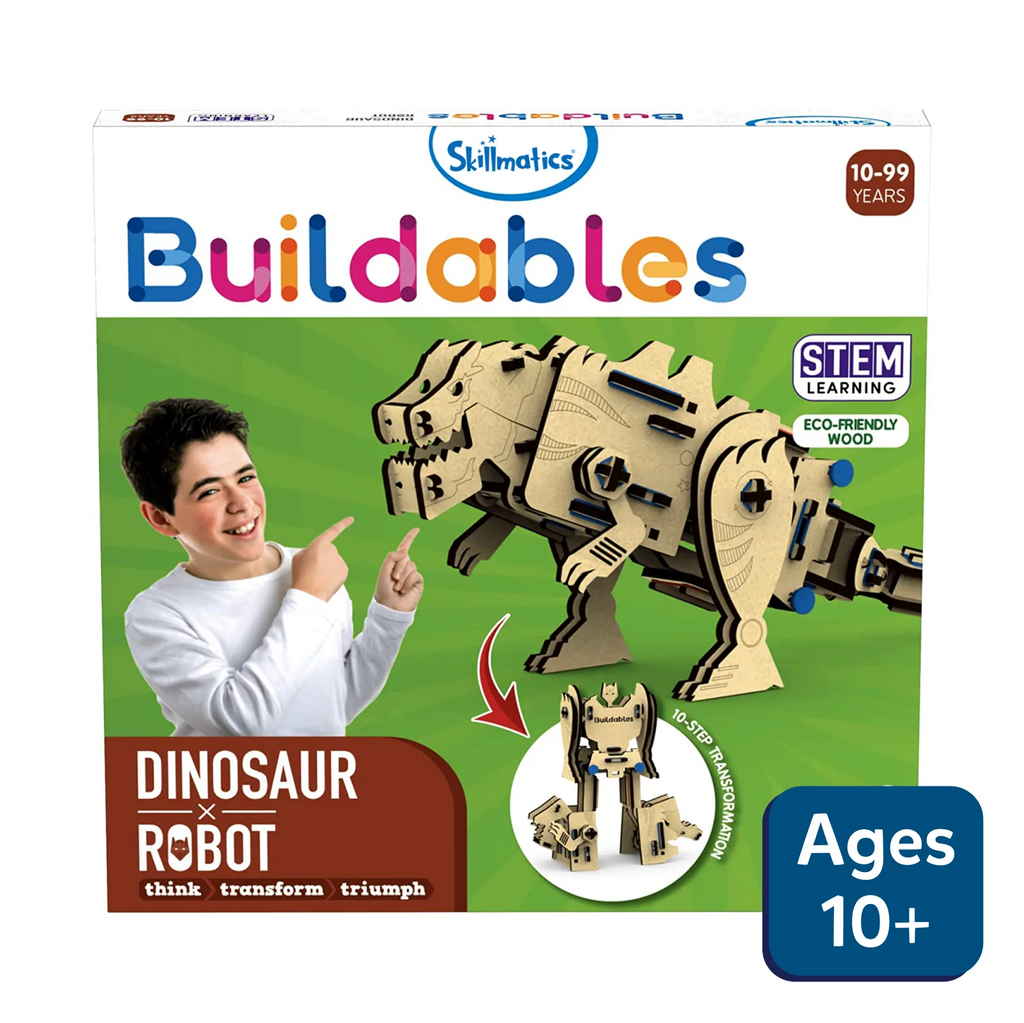 Skillmatics Buildables Dinosaur x Robot | STEM construction Toy Go Science Image 1