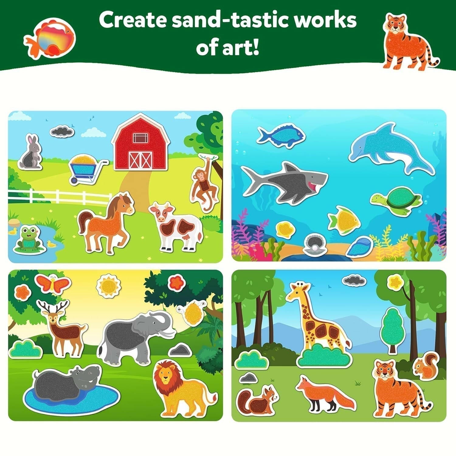 Skillmatics Sandtastic Art - Animals  Go Science .